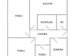 Prodej bytu 3+kk, Nymburk, Jurije Gagarina, 59 m2