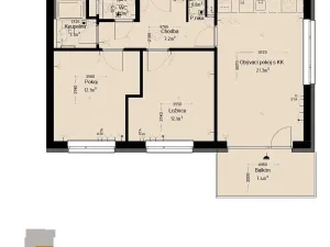 Prodej bytu 3+kk, Trutnov, Chodská, 65 m2