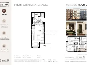 Prodej bytu 1+kk, Praha - Holešovice, 22 m2