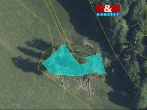 Prodej louky, Cvikov - Trávník, 545 m2