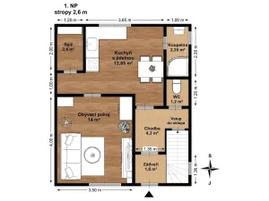 Prodej rodinného domu, Votice, 2. odboje, 82 m2