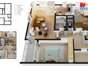 Pronájem bytu 3+kk, Kvasiny, 81 m2