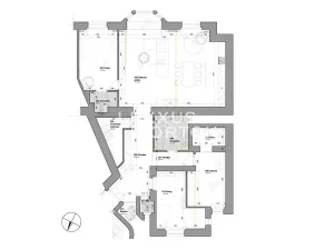 Prodej bytu 4+kk, Praha - Bubeneč, Puškinovo náměstí, 147 m2