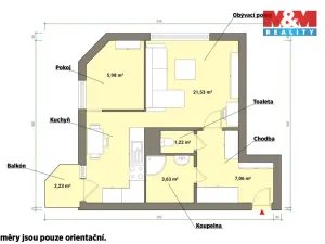 Pronájem bytu 2+kk, Mariánské Lázně - Úšovice, Franze Kafky, 42 m2