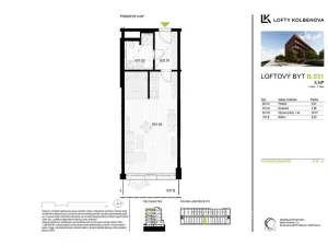 Prodej bytu 1+kk, Praha - Vysočany, Kolbenova, 42 m2