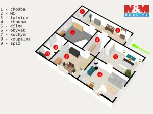 Prodej rodinného domu, Vortová, 95 m2