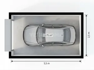 Prodej garážového stání, Plzeň, 14 m2
