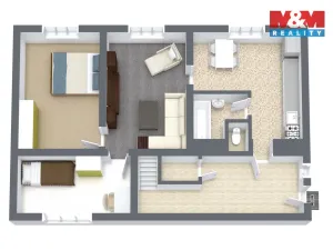 Prodej rodinného domu, Hřivice - Markvarec, 72 m2