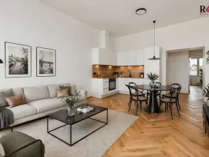 Prodej bytu 2+kk, Praha - Smíchov, Hořejší nábřeží, 47 m2