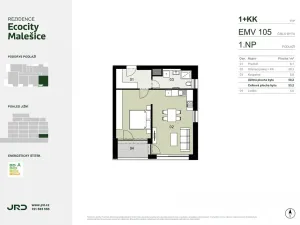 Prodej bytu 1+kk, Praha - Malešice, Univerzitní, 53 m2