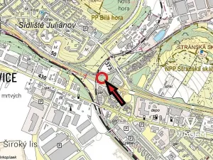 Prodej podílu komerčního pozemku, Brno, 14 m2