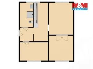 Prodej bytu 3+1, Klášterec nad Ohří, Školní, 66 m2