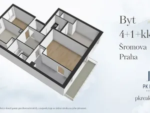 Prodej bytu 4+1, Praha - Černý Most, Šromova, 87 m2