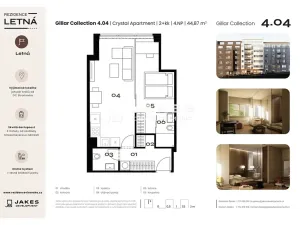 Prodej bytu 2+kk, Praha - Holešovice, Kostelní, 45 m2