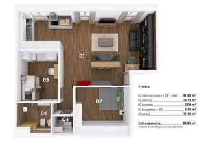 Prodej atypického bytu, Praha - Troja, Povltavská, 86 m2