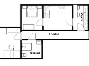 Pronájem bytu 3+1, Žďár nad Sázavou - Žďár nad Sázavou 1, Brněnská, 80 m2