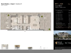 Prodej bytu 4+kk, Praha - Dolní Chabry, U jízdárny, 118 m2