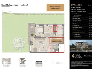 Prodej bytu 4+kk, Praha - Dolní Chabry, U jízdárny, 101 m2