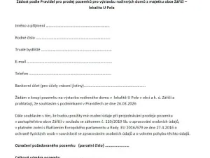 Prodej pozemku pro bydlení, Záříčí, 890 m2