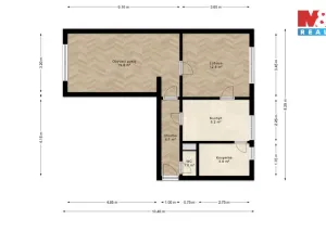 Prodej bytu 2+1, Mikulov, 22. dubna, 50 m2