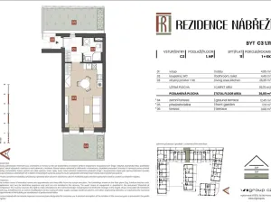 Prodej bytu 1+kk, Brandýs nad Labem-Stará Boleslav - Stará Boleslav, Nábřeží, 36 m2