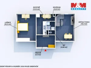 Prodej bytu 2+1, Plzeň - Bolevec, Sokolovská, 56 m2