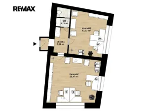 Pronájem kanceláře, Plzeň, Škroupova, 51 m2