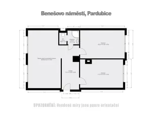 Prodej bytu 3+kk, Pardubice - Zelené Předměstí, Benešovo náměstí, 80 m2