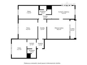 Prodej bytu 4+1, Česká Lípa, Lomená, 98 m2