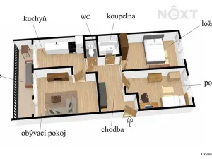 Prodej bytu 3+1, Žatec, Dr. Václava Kůrky, 71 m2