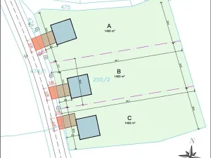 Prodej pozemku pro bydlení, Bečváry, 1468 m2
