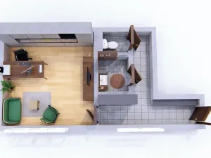 Prodej bytu 1+kk, Praha - Žižkov, U staré cihelny, 41 m2