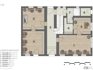 Prodej kanceláře, Mladá Boleslav, Ptácká, 305 m2