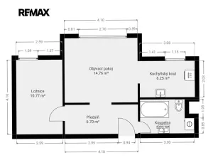 Prodej bytu 2+kk, Brno, Podbělová, 43 m2