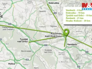 Pronájem bytu 2+1, Rychnov nad Kněžnou, Palackého, 51 m2