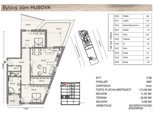 Prodej bytu 3+kk, České Budějovice, Plukovníka Malého, 114 m2