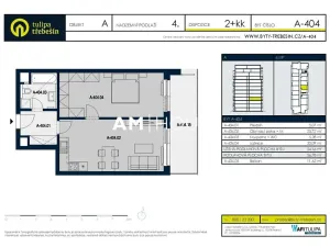 Pronájem bytu 2+kk, Praha - Strašnice, Zvěřinova, 57 m2