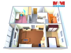 Prodej bytu 3+1, Česká Lípa, Jihlavská, 70 m2