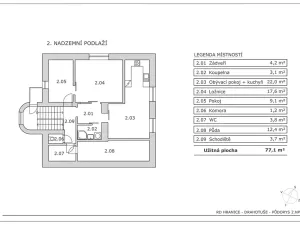 Prodej bytu 3+kk, Hranice, K Nádraží, 77 m2