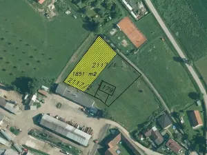 Prodej komerčního pozemku, Ratiboř, 1851 m2