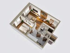 Prodej bytu 2+kk, Rakovník, V Lukách, 41 m2