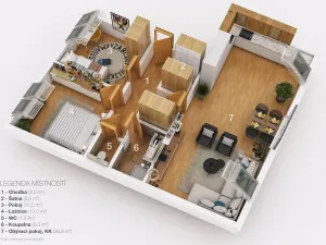 Pronájem bytu 3+kk, Brno, Jílkova, 73 m2