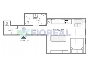 Pronájem bytu 1+kk, Praha - Vinohrady, Lublaňská, 41 m2
