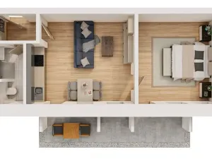 Pronájem bytu 2+kk, Mikulov, Slovácké brigády, 43 m2