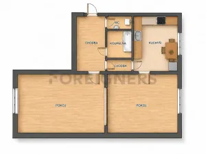 Pronájem bytu 2+1, Praha - Vršovice, Bělocerkevská, 52 m2