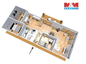 Prodej, Praha - Holešovice, Sanderova, 82 m2