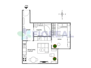 Pronájem bytu 2+kk, Praha - Strašnice, Vinohradská, 55 m2