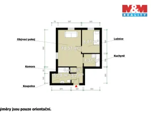 Prodej bytu 2+kk, Rudná, Hořelické náměstí, 43 m2