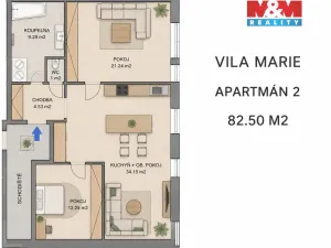 Prodej bytu 3+kk, Chotěšov, Starý mlýn, 88 m2