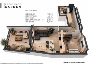 Prodej bytu 2+kk, Brno, Chleborádova, 87 m2